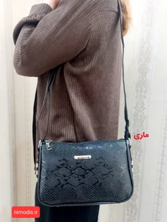 کیف دوشی زنانه آتوسا کد 151 بند چرمی متریال وارداتی